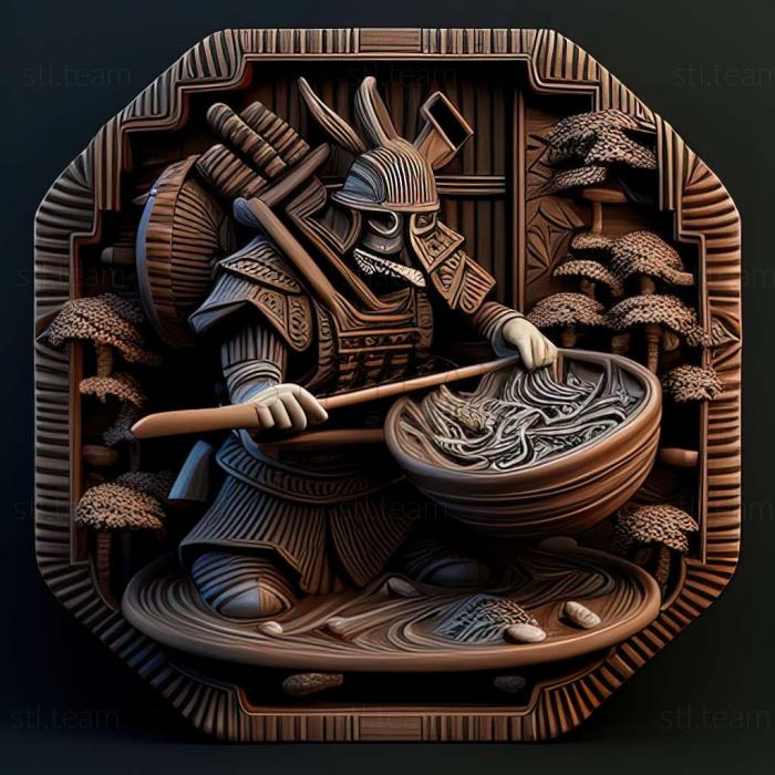 3D модель Игра Посудомоечная машина мертвых самураев (STL)